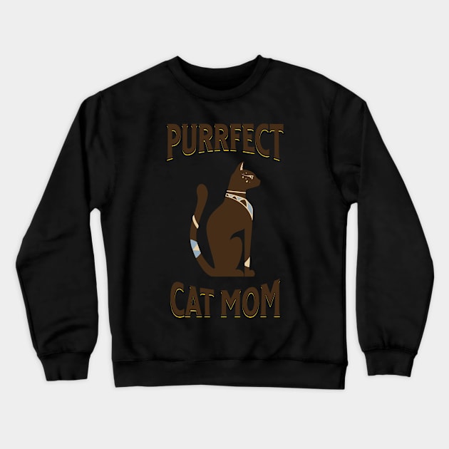 Purrfect Cat Mom Crewneck Sweatshirt by NICHE&NICHE